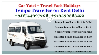 Tempo Traveller on Rent in Delhi pdf