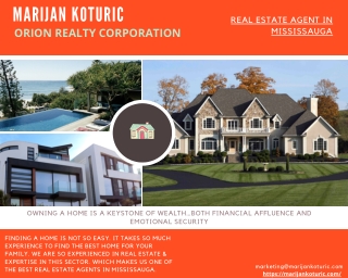 Real Estate Agent In Mississauga, Marijan Koturic