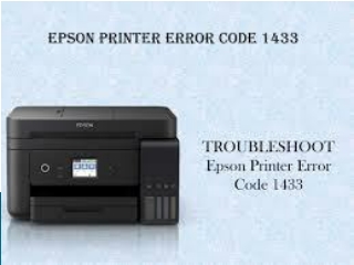 TROUBLESHOOT Epson Printer Error Code 1433