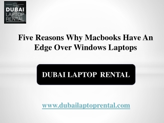 Five Reasons Why Macbooks Have An Edge Over Windows Laptops ?