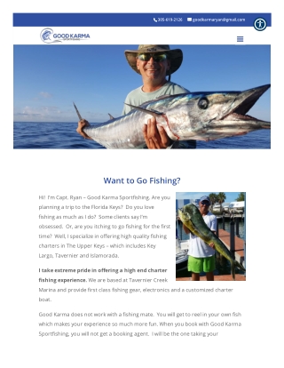 Key Largo deep sea fishing charter