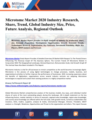 Microtome Market 2026: Global Size, Key Companies, Trends, Growth And Regional Forecasts Research