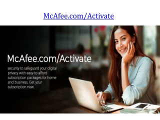 Mcafee.com/Activate - Simple Guidelines to Download McAfee on Mac and Windows