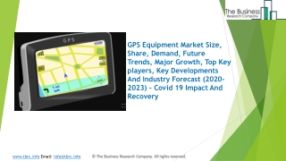 GPS Equipment Market Industry Trends And Emerging Opportunities Till 2023