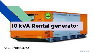 10 kVA rental Generator