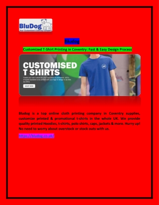 Customized T-Shirt Printing in Coventry: Fast & Easy Design Process