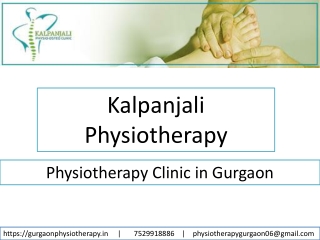 Physiotherapy in Gurgaon