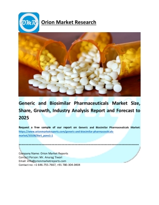 Generic and Biosimilar Pharmaceuticals Market