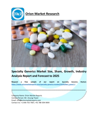 Specialty Generics Market