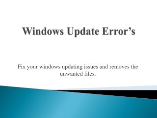 Windows Update Error