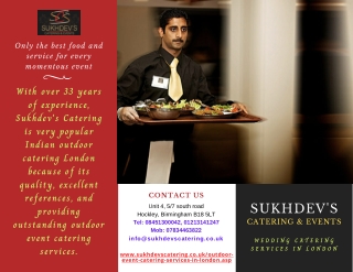 Best Indian Outdoor Catering London For You