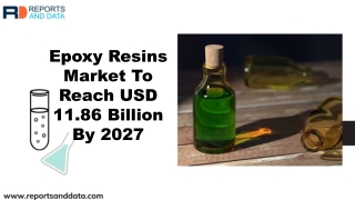 Epoxy Resins Market To Register Unwavering Growth During 2019 To 2026