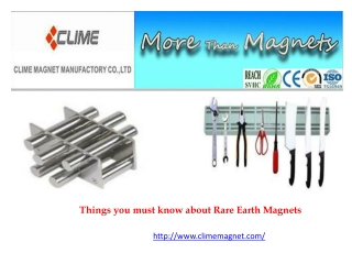 Things you must know about Rare Earth Magnets