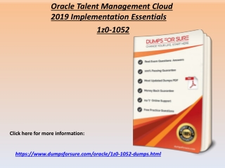 Valid Oracle 1z0-1052 Exam Questions Answers - 1z0-1052 Dumps DumpsforSure