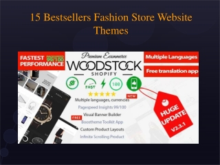 15 Best Sellers Fashion Store Website Themes from Themeforest