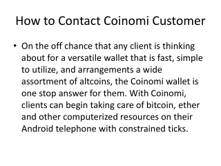 Coinomi support number   (1-810-355-4365)