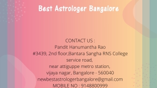 Famous Astrologer in Bangalore | Best Astrologer in Bangalore