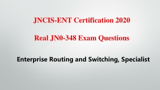 100% Pass - Juniper JNCIS-ENT JN0-348 Exam Questions Killtest 2020