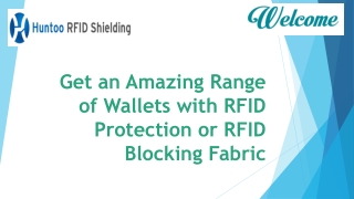 Get an Amazing Range of Wallets with RFID Protection or RFID Blocking Fabric