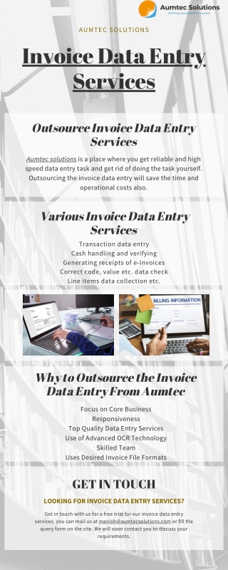 Outsource Invoice Data Entry Services