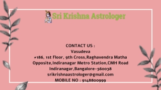 Best Astrologer in Jayanagar |Famous Astrologer in Jayanagar