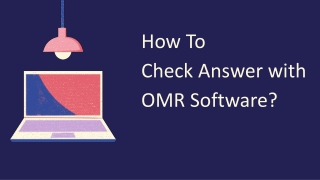 How To Check Answer Sheet With OMR Software?