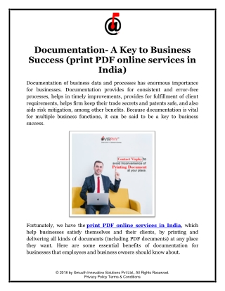 Documentation- A Key to Business Success (print PDF online services in India)