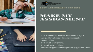 Drafting of assignment| Make My Assignment