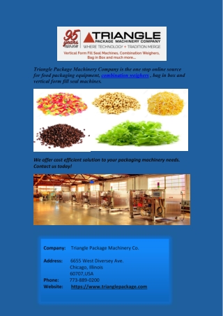 Best Food Packaging Machinery ( Trianglepackage.com)