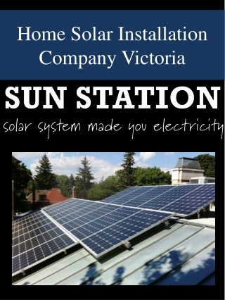 Home Solar Installation Company Victoria