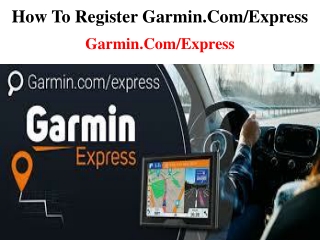 How to Register garmin.com/express