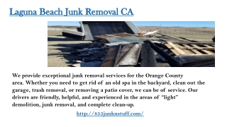 Laguna Beach Junk Removal CA