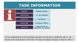 TASK INFORMATION