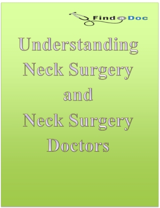 Understanding Neck Surgery and Neck Surgery Doctors