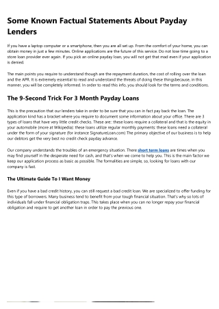 The Greatest Guide To Emergency Loans For Unemployed