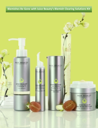 Blemishes Be Gone with Juice Beauty’s Blemish Clearing Solutions Kit