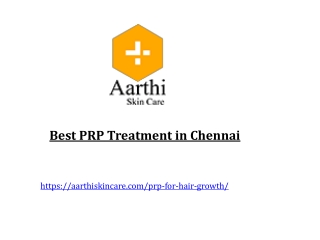 Best PRP Treatment in Chennai