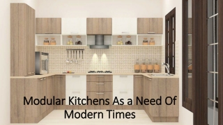 What are the efficient advantages of a planned modular kitchen?