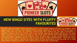 New bingo sites with Fluffy Favourites