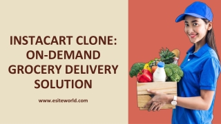 Instacart Clone: On-Demand Grocery Delivery Solution