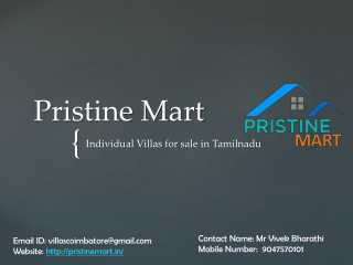 Pristine Mart - Individual villas for sale