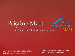 Pristine Mart -Individual Villa for Sale