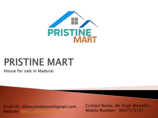 Pristine Mart - House for Sale in Madurai