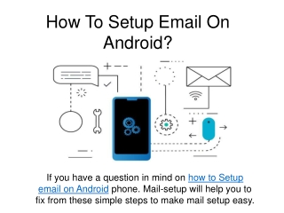 How To Setup Email On Android?