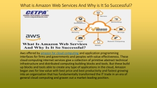 Benefits Of Learning AWS Online Course At CETPA’S Infotech