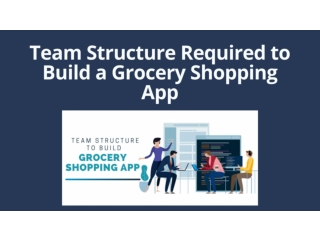 Team Structure Required to Build a Grocery Shopping App