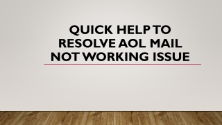 Simple Steps To Resolve AOL Mail Not Working Issue