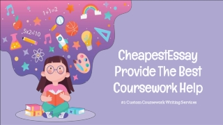 CheapestEssay Provide The Best Coursework Help online