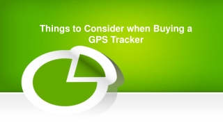 Things to Consider when Buying a GPS Tracker