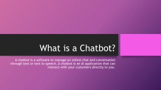 What is The AI Chatbots?